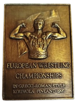EUROPEAN WRESTLİNG CHAMPIONSHIPS IN GRECO ROMAN STYL KOUVOLA FİNLAND 1997   BRONZ MADALYA GURES