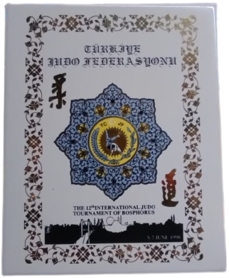 1998 TÜRKİYE JUDO FEDERASYONU 12. ULUSLARARASI BOĞAZİÇİ TURNUVASI HATIRA PLAKETİ SERAMİK