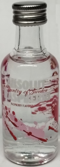 ABSOLUT  RASPBERRİ VODKA 50 ML MİNYATÜR İÇKİ VOTKA ŞİŞESİ KAPAGI ACILMAMIŞ DOLU KOLEKSİYON 