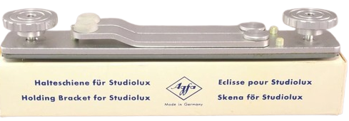 AGFA STUDIOLUX ANTİKA FOTOĞRAF MAKİNESİ VE FLAŞ TUTUCU BRAKET ALMAN MALI KOLEKSİYONLUK APARAT ALUMİNYUM