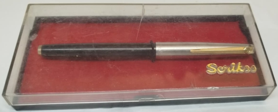 ORIJINAL KUTULU SCRIKSS CELIK KAPAKLI DOLMA KALEM KULLANILMIS SORUNSUZ 