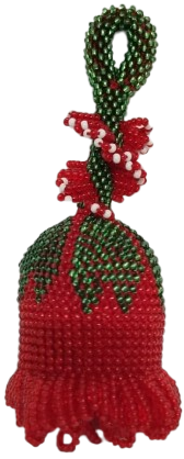 EL EMEĞİ HAPİSHANE İŞİ BONCUKLU KIRMIZI GÜL AKSESUAR HAPİSHANE İSİ BONCUK ANAHTARLIK KIRMIZI GUL