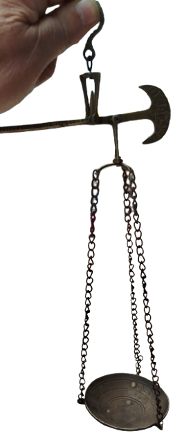 ANTİKA GÖRÜNÜMLÜ GAZİANTEP EL İŞÇİLİĞİ PİRİNÇ MİNYATÜR EL KANTARI NOSTALJİK TURİSTİK DEKORASYON OBJESİ