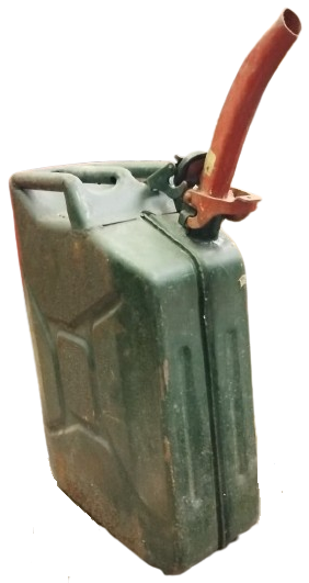 1930 DUNYA SAVASI JEEP ASKERİ BENZİN BİDON GALON 20 LİTRE TASIMA KULP CONTALI UZATMA AGIZLI KİLİTLİ 