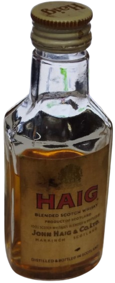 HAİG JOHN WHİSKY  & CO. LTD. VİSKİ ALKOL UFAK MİNYATÜR İÇKİ  ŞİŞE İCİ DOLU