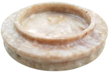 1960 ANTİKA DOĞAL MERMER VE ONİKS TAŞINDAN MAMUL EL İŞÇİLİĞİ DEKORATİF KULLUK