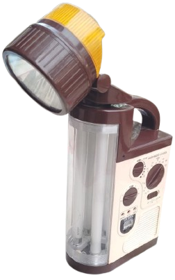 1980 ISILDAK SUNCA SF-178B JAPON TASARIMI ÇOK FONKSİYONLU ANTİKA RADYOLU ŞARJLI FENER VE ACİL DURUM LAMBASI