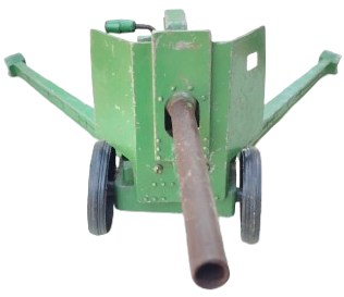 1950 SSCB ANTİKA SOVYET RUS YAPIMI ASKERİ EĞİTİM VE OYUN AMAÇLI METAL TOP MAKETİ