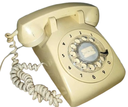PTT TARAFINDAN ABONELERİNE AYLIK FATURAYA YANSITILARAK KİRAYA VERİLEN KANADA LİSANSLI BAKALİT MEKANİK KREM RENKDE CEVİRMELİ TELEFON