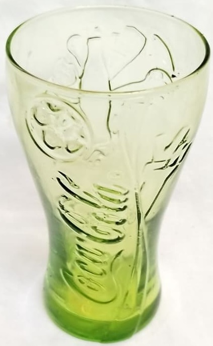 2010 DUNYA KUPASI VINTAGE COCA COLA YESIL CAM BARDAK ORJINAL KOLEKSIYONLUK