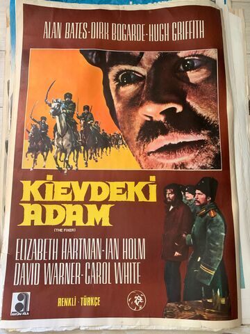 ''KİEVDEKİ ADAM'' DÖNEM BASKI ÇİZİM FİLM AFİŞİ