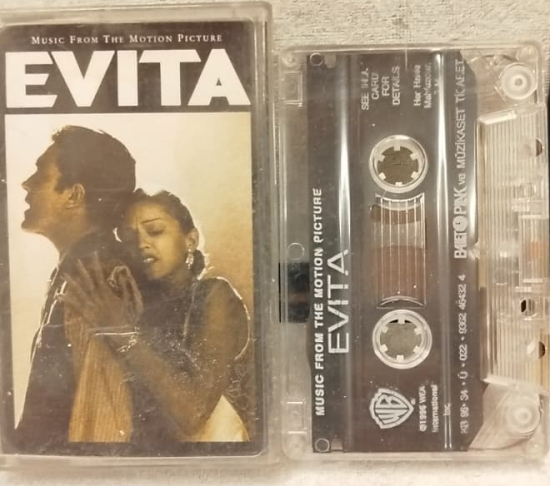 EVITA 1996 ORİJİNAL DÖNEM BASKI KASET KAPAK (MADONNA & ANTONIO BANDERAS)