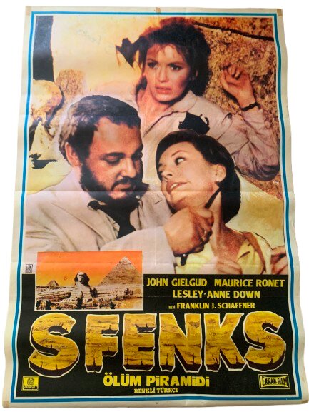 ''SFENKS ÖLÜM PİRAMİDİ'' DÖNEM BASKI FİLM AFİŞİ