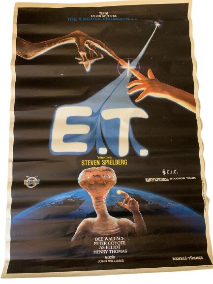 ''E.T.'' DÖNEM BASKI TÜRKÇE  ÇİZİM AFİŞ