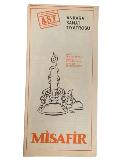 ANKARA SANAT TİYATROSU (AST) ''CESUR ASLAN ve SEVGİ / MİSAFİR'' TİYATRO OYUN BROŞÜRÜ