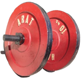  ARAT MARKA VİNTAGE 20 KG DÖKÜM DUMBELL, EVDE KUVVET VE KAS GELİŞTİRME ANTRENMANLARI İÇİN İDEAL KLASİK BİR EKİPMAN
