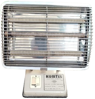 NOSTALJİK KUMTEL ELEKTRİKLİ ISITICI SOBA KONTROL EDİLMİŞ ÇALIŞIR DURUMDA 3 TAS REZİSTANSLI 