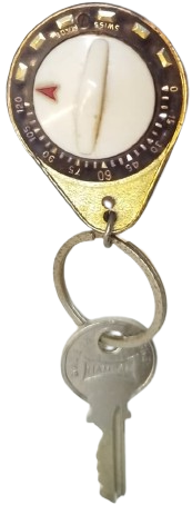 1960 İSVİÇRE ÜRETİMİ MEKANİK KLASİK OTOPARK SÜRE SAYACI UYARICI RETRO OTO ARABA ANAHTARLIK