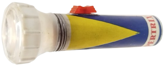 1960 PERTRIX MARKA F. 259 MODELİ METAL VINTAGE PİLLİ EL FENERİ,