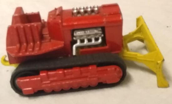 1974 İNGİLTERE ÜRETİMİ MATCHBOX SUPER KINGS K-23 VİNTAGE BULDOZER OYUNCAK KOLEKSİYONLUK NADİR PARÇA