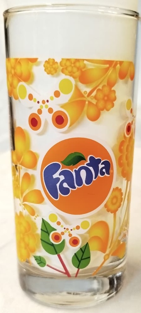 1970 LERİN VİNTAGE FANTA ÇİÇEKLİ BARDAĞI NOSTALJİK KOLEKSİYONLAR İÇİN NADİDE BİR SEÇENEKTİR 1 ADET BARDAK