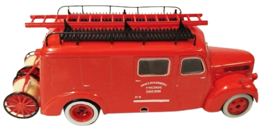 1940'LI YILLARIN İTFAİYE KÜLTÜRÜNÜ YANSITAN 1/43 ÖLÇEKLİ NADİDE FORD İTFAİYE ARACI KOLEKSİYONLARI.METAL KUTUSUNDA