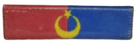 TÜRK SİLAHLI KUVVETLERİ KIRMIZI MAVİ AY YILDIZLI ASKERİ ŞERİT BAR ROZETİ
