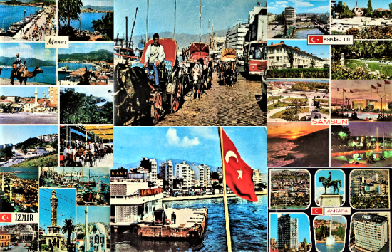 1970 YILLAR TÜRKİYE İLLERİ VE İLCELERİ YERLİ KARTPOSTAL MÜZAYEDESİ