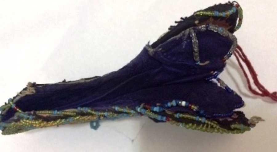 OSMANLI KESE BONCUK İŞİ İCERSİ OSMANLI BAYRAKLI PARA KESESİ TAMAMI EL İŞCİLİGİ