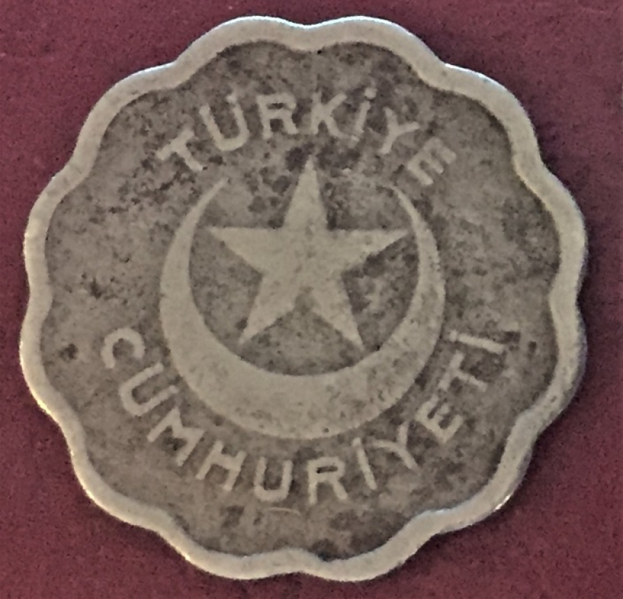  1944 YILI KENARI TIRTIKLI 1 GÜMÜŞ KURUŞ 