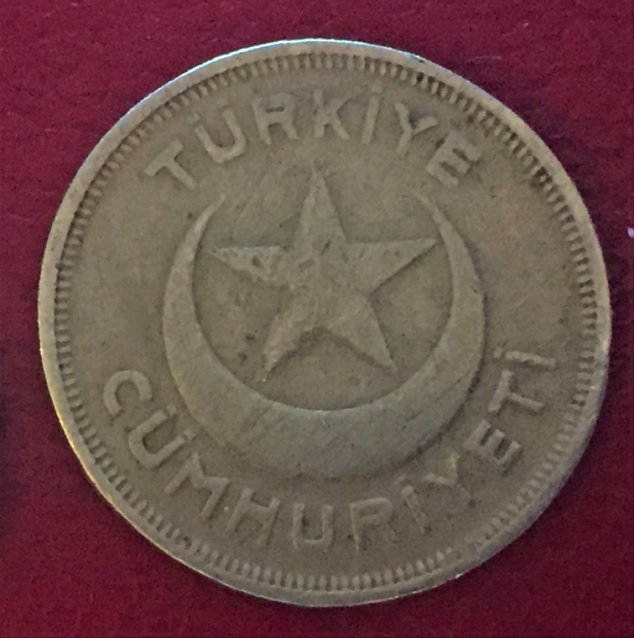  1940  GÜMÜŞ 5 KURUŞ ESKİ PARA 