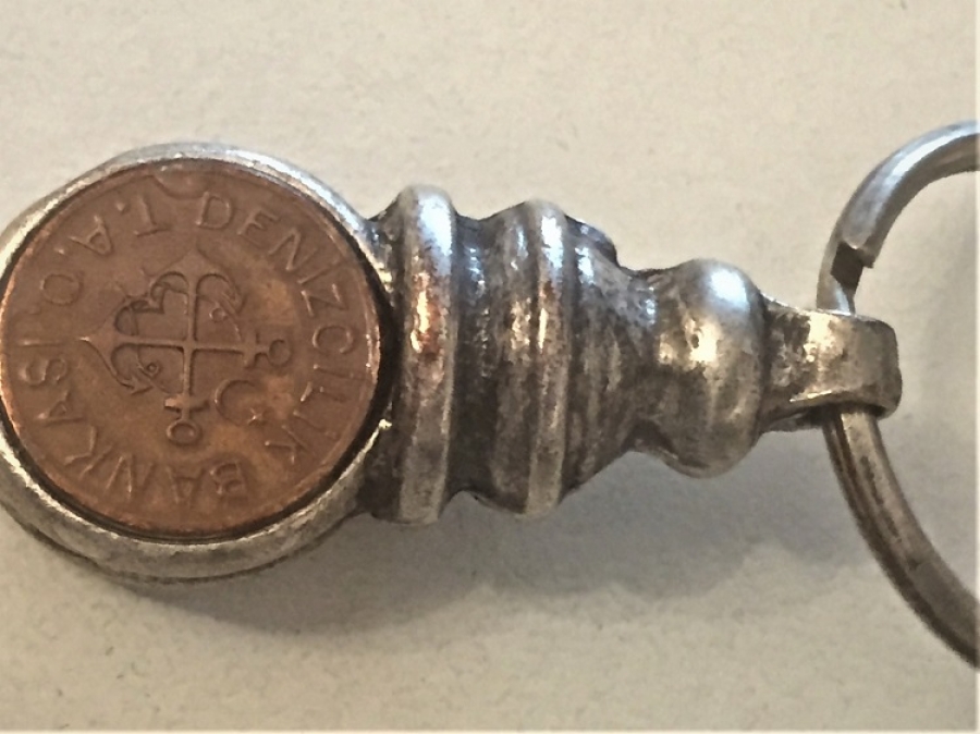 DENİZCİLİK BANKASI YAZILI ANAHTARLIK GECİŞ JETON LU 