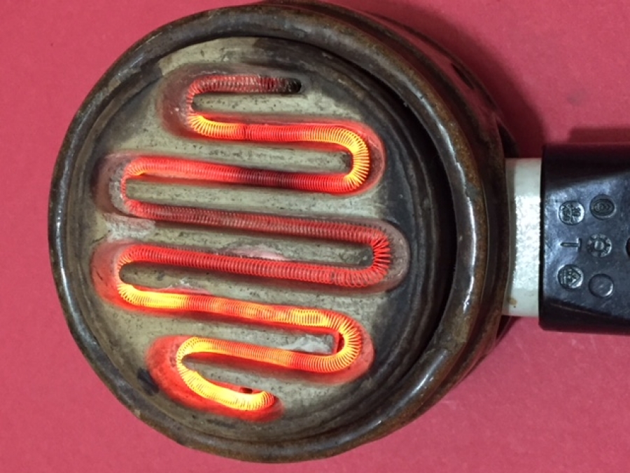 PORSELEN KASA  ELEKTİRİKLİ TİRYAKİ KAHVE PİŞİRİCİ VE ISITICI UFAK OCAK