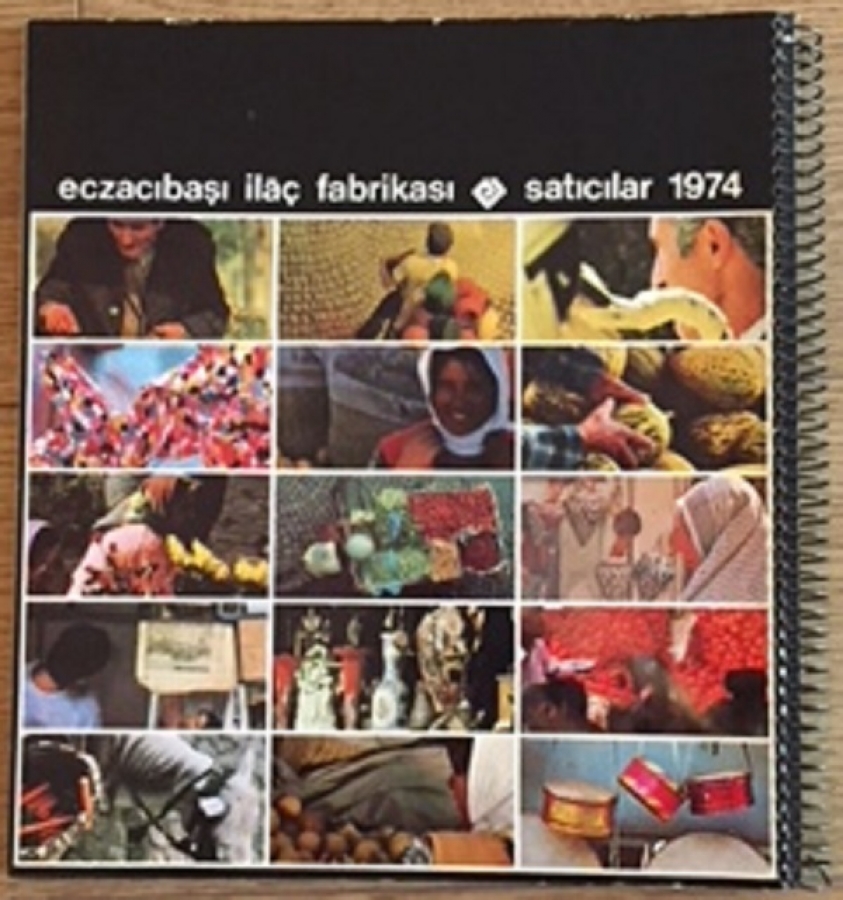  ECZACI BAŞI İLAÇ FABRİKASI SATICILAR TEMALI 1974 KUŞE KAĞIT