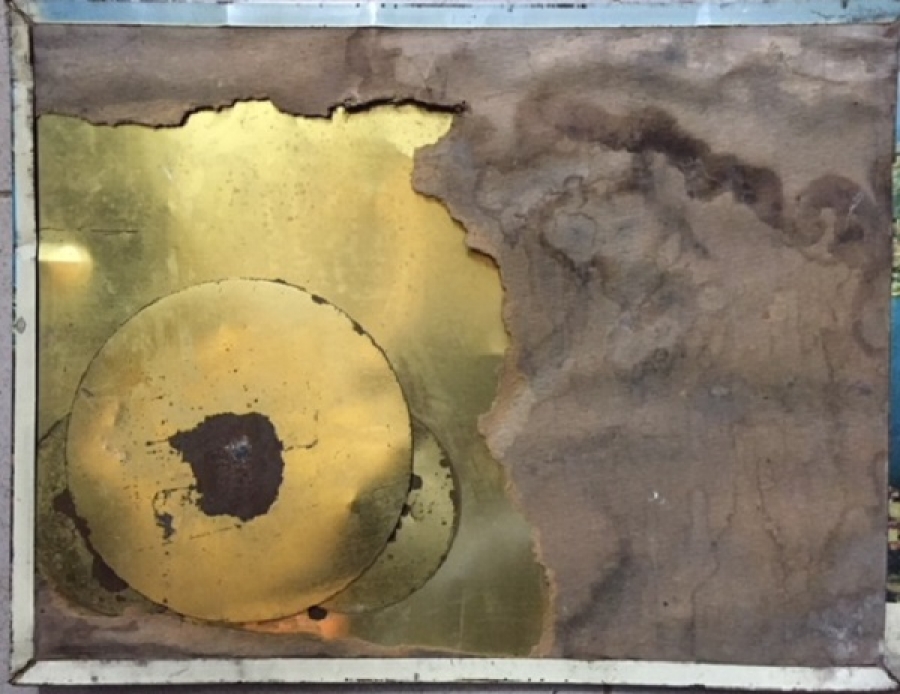  İSTANBUL BANKASI MEKANİK ELLE  CEVİRMELİ TENEKE TAKVİM İSTABUL BOGAZI