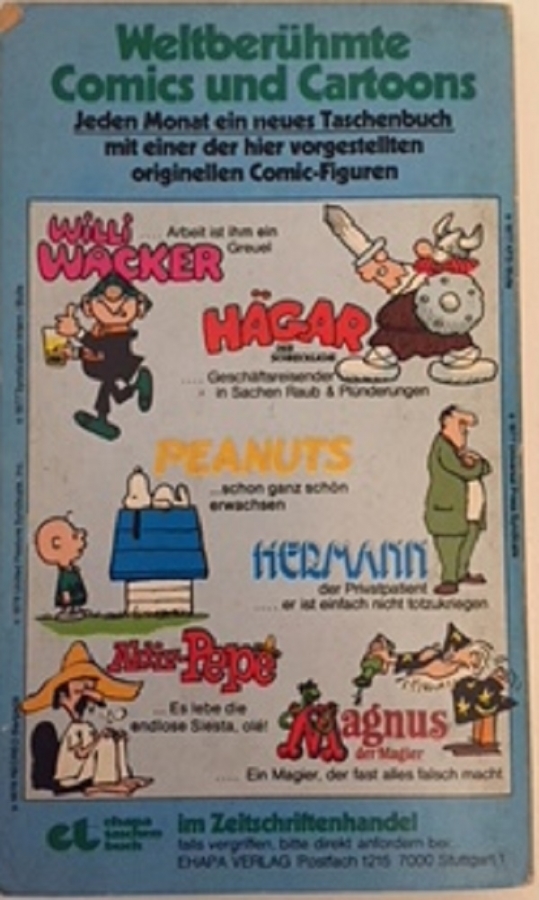 EANUSTP 1978 SİYAH BEYAZ CİZGİ ROMAN  WIR SPIELEN DEIN LIED CHARLIE BRAUN