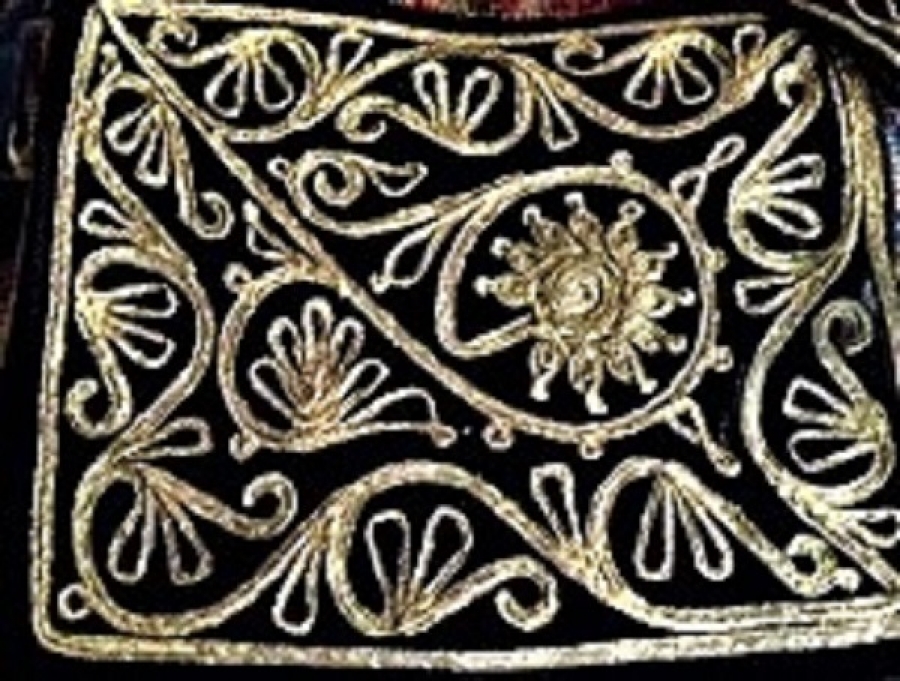 EL YAPIMI TEL KIRMA NAKIŞLI MUSAF KURAN CANTASI KABI OSMANLI MOTİFLİ