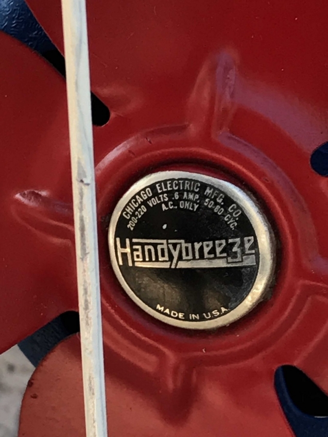  USA CHİCAGO ELECTRİC CO HANDYBREEZE FAN ASPRATÖR 220 VOLT 1935