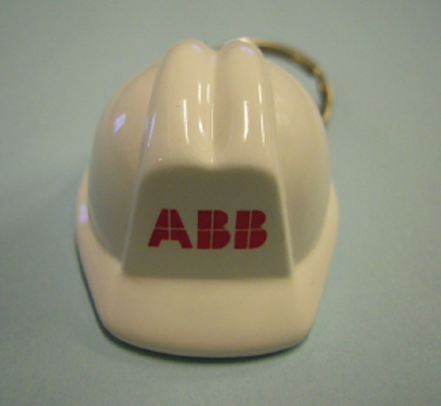 ABB BEYAZ BARET ŞAPKA  ANAHTARLIK 