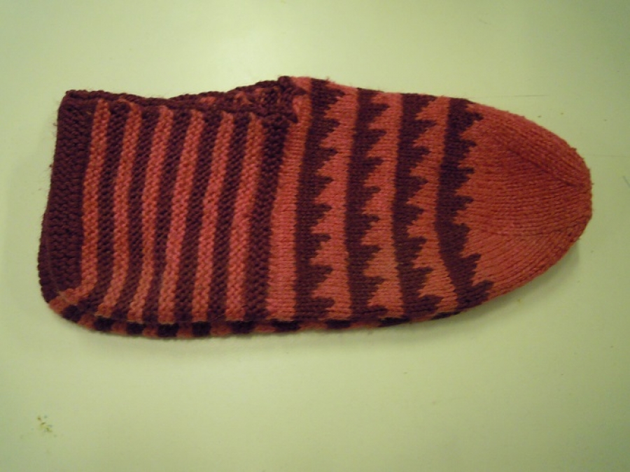 EL ŞİŞ ÖRGÜSÜ HAKİKİ YÜN PATİK KÖK BOYA İLE BOYANMIŞ SAGLIKLI SAG SOL PATİK 