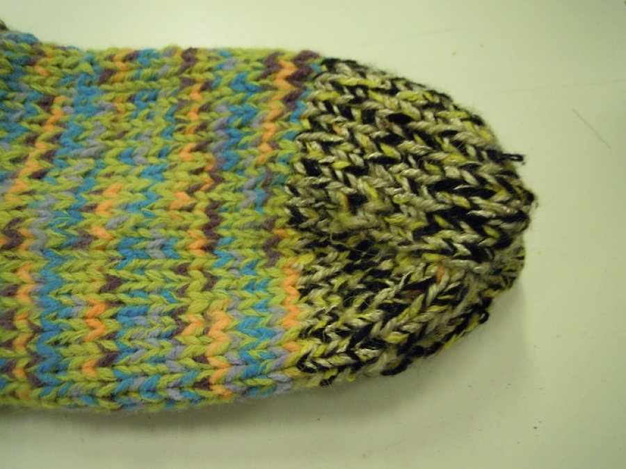 EL YAPIMI ŞİŞ ÖRGÜ HAKIKI YÜN ÇORAP HİÇ KULLANILMAMIŞ GİYİLMEMİŞ SANDIKDAN CIKMA