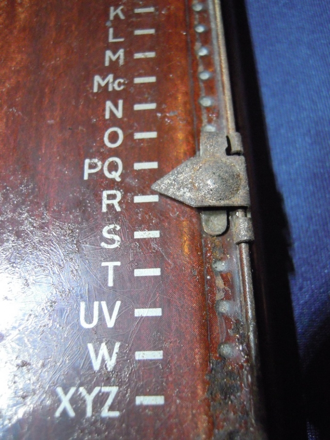 1950 USA AMERİKAN MASA ÜSTÜ METAL TELEFON NOT REHBERİ FİHRİST REHBER