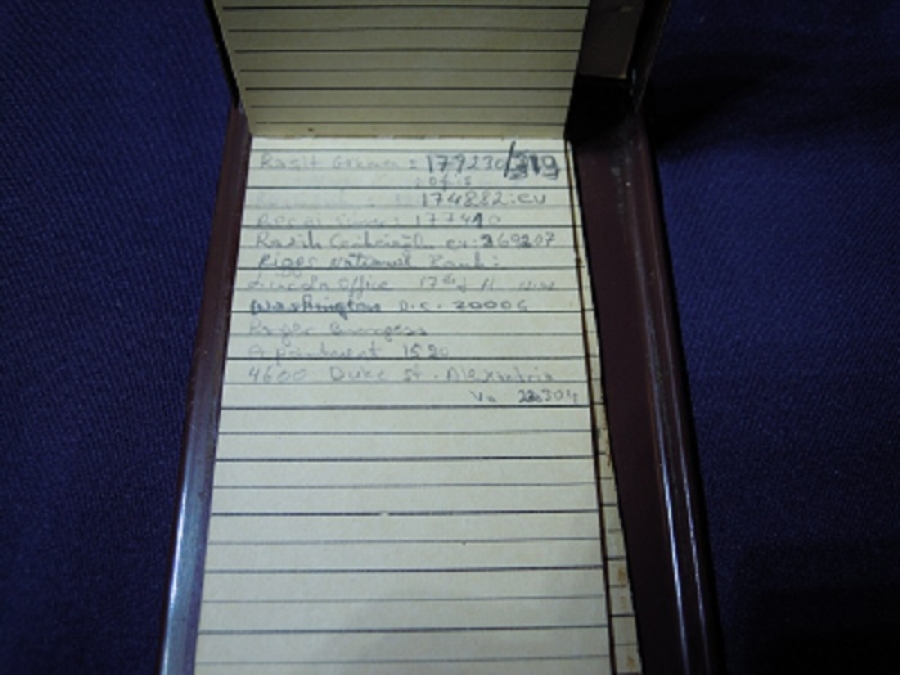 1950 USA AMERİKAN MASA ÜSTÜ METAL TELEFON NOT REHBERİ FİHRİST REHBER