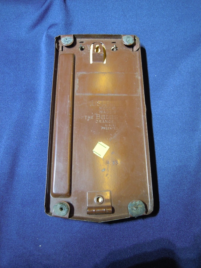 1950 USA AMERİKAN MASA ÜSTÜ METAL TELEFON NOT REHBERİ FİHRİST REHBER