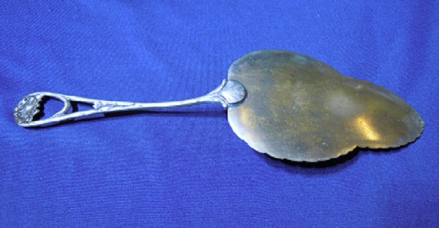  GÜMÜŞ KAPLAMA PASTA SPATULA 