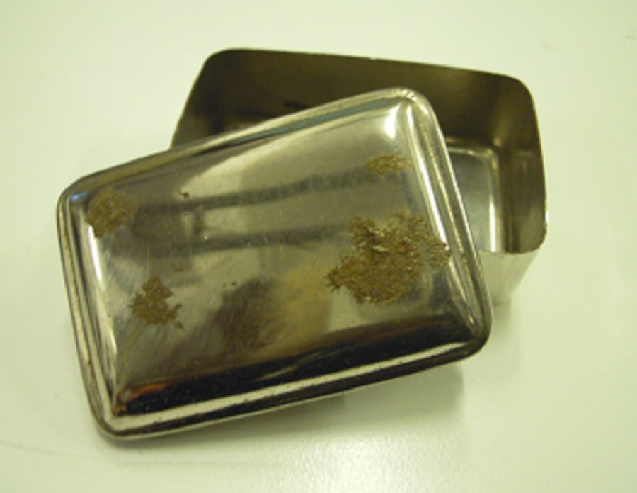 METAL KAPAKLI SEYEHAT SABUN TAŞIMA SAKLAMA KABI 