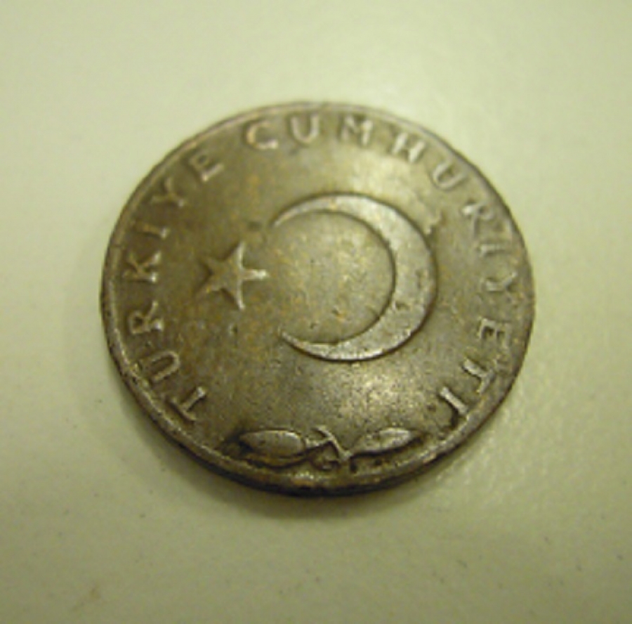 TÜRKİYE CUMHURİYETİ BRONZ 5 KURUŞ 1966 MADENİ PARA