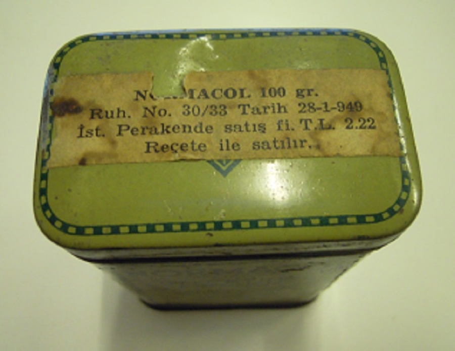 NORMACOL INTESTINAL EVACUANT HOME FRONT 1940'LAR NORMACOL KOLAY BAĞIRSAK TAHLİYESİ TENEKE KUTU