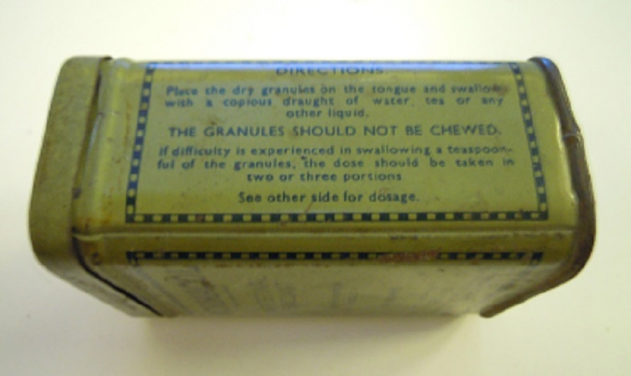 NORMACOL INTESTINAL EVACUANT HOME FRONT 1940'LAR NORMACOL KOLAY BAĞIRSAK TAHLİYESİ TENEKE KUTU