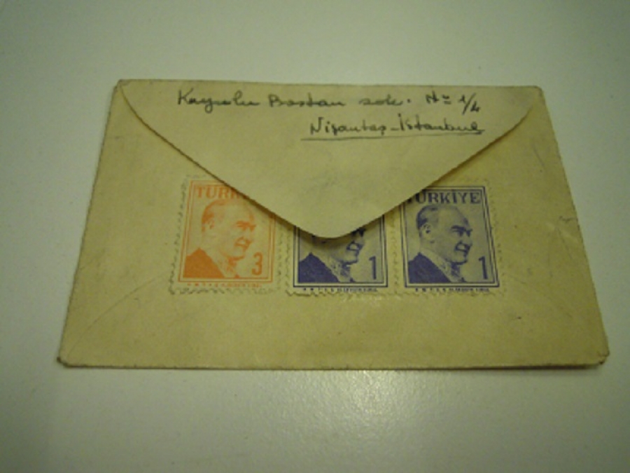 MAKARNA REKLAMLI KAYSERİ PULLU TEBRİK KARTI